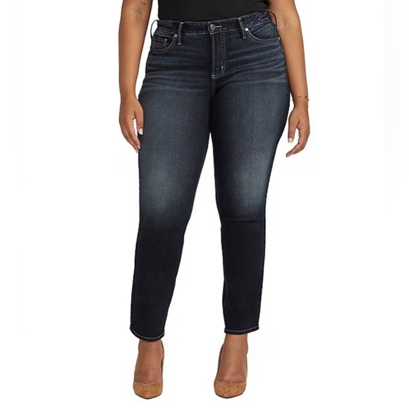 Silver Jeans Suki Straight Indigo Size 18W - Picture 1 of 5